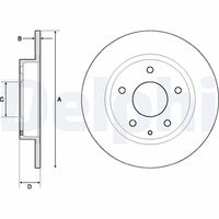 DELPHI BG4707C - Disco de freno