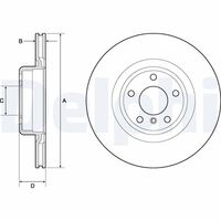 DELPHI BG4755C - Disco de freno