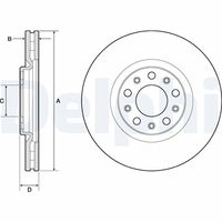 DELPHI BG4763C - Disco de freno