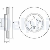 DELPHI BG4771C - Disco de freno