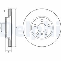 DELPHI BG4777C - Disco de freno