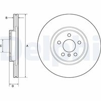 DELPHI BG4780C - Disco de freno