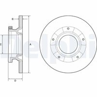 DELPHI BG4784C - Disco de freno