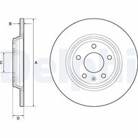 DELPHI BG4800C - Disco de freno