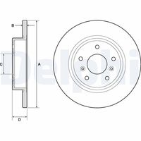 DELPHI BG4807C - Disco de freno