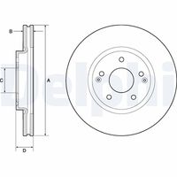 DELPHI BG4809C - Disco de freno