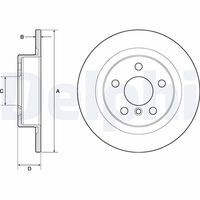 DELPHI BG4812C - Disco de freno