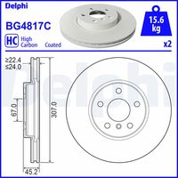 DELPHI BG4817C - Disco de freno