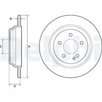 DELPHI BG4811C - Disco de freno