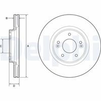 DELPHI BG4931C - Disco de freno