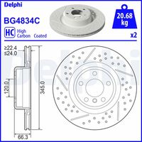 DELPHI BG4834C - Disco de freno