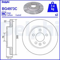 DELPHI BG4973C - Disco de freno