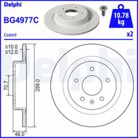 DELPHI BG4977C - Disco de freno