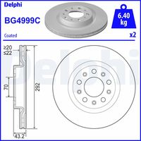 DELPHI BG4999C - Disco de freno