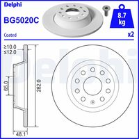 DELPHI BG5020C - Disco de freno