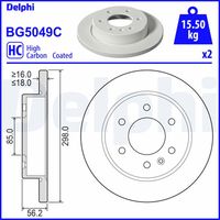 DELPHI BG5049C - Disco de freno