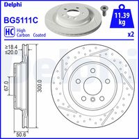 DELPHI BG5111C - Disco de freno