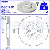 DELPHI BG5125C - Disco de freno