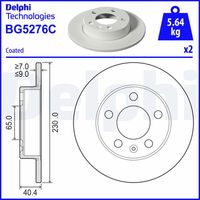 DELPHI BG5276C - Disco de freno