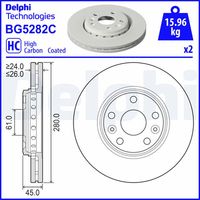 DELPHI BG5282C - Disco de freno