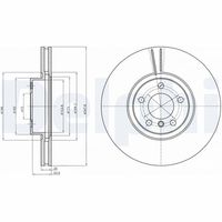 DELPHI BG9063C - Disco de freno