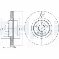 DELPHI BG9077C - Disco de freno