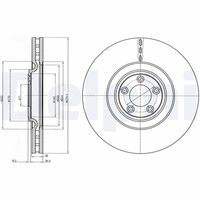 DELPHI BG9102C - Disco de freno