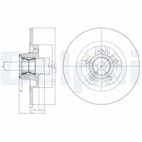 DELPHI BG9113RSC - Disco de freno