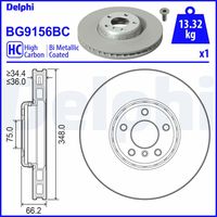 DELPHI BG9156BC - Disco de freno