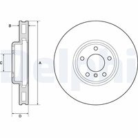 DELPHI BG9156C - Disco de freno