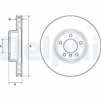 DELPHI BG9157C - Disco de freno