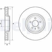 DELPHI BG9171C - Disco de freno