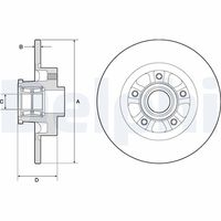 DELPHI BG9190RSC - Disco de freno