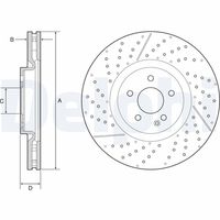 DELPHI BG9229C - Disco de freno