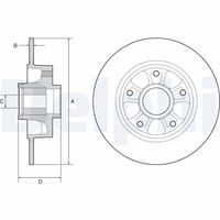 DELPHI BG9230RSC - Disco de freno