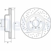 DELPHI BG9235C - Disco de freno