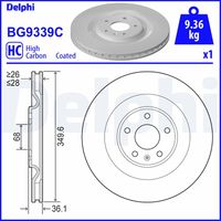 DELPHI BG9339C - Disco de freno