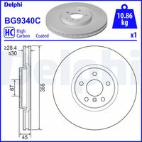 DELPHI BG9340C - Disco de freno