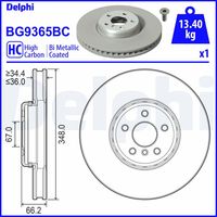 DELPHI BG9365BC - Disco de freno