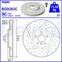 DELPHI BG9383C - Disco de freno