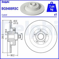 DELPHI BG9488RSC - Disco de freno