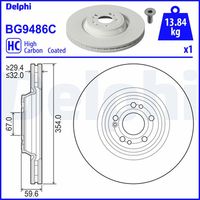 DELPHI BG9486C - Disco de freno