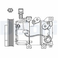 DELPHI CS20518 - Compresor, aire acondicionado