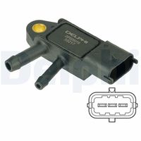 DELPHI DPS00019 - Sensor, presión gas de escape