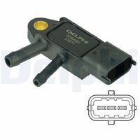 DELPHI DPS00021 - Sensor, presión gas de escape