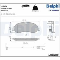 DELPHI LP3136 - Juego de pastillas de freno