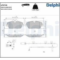 DELPHI LP3718 - Juego de pastillas de freno