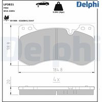 DELPHI LP3821 - Juego de pastillas de freno