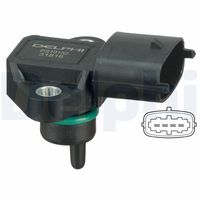 DELPHI PS10152 - Sensor, presión colector de admisión