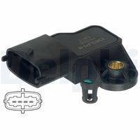 DELPHI PS10206 - Sensor, presión colector de admisión